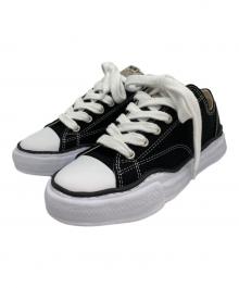 MIHARA YASUHIRO（ミハラヤスヒロ）の古着「PETERSON Original sole canvas lowcut sneakerピーターソン オリジナルソール ローカットスニーカー」｜ブラック×ホワイト