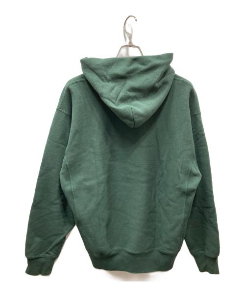 WACKO MARIA（ワコマリア）WACKO MARIA (ワコマリア) Champion (チャンピオン) REVERSE WEAVEプルオーバーパーカー グリーン×イエロー サイズ:Mの古着・服飾アイテム