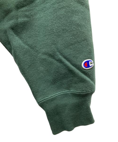 WACKO MARIA（ワコマリア）WACKO MARIA (ワコマリア) Champion (チャンピオン) REVERSE WEAVEプルオーバーパーカー グリーン×イエロー サイズ:Mの古着・服飾アイテム
