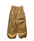 refomedリフォメッド）の古着「FRESH MAN DOUBLE KNEE PANTS ダブルニーパンツ」｜ブラウン