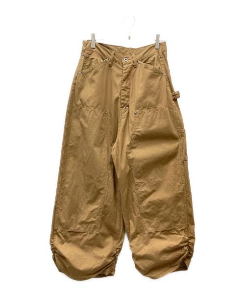 refomed（リフォメッド）refomed (リフォメッド) FRESH MAN DOUBLE KNEE PANTS ダブルニーパンツ ブラウン サイズ:Sの古着・服飾アイテム