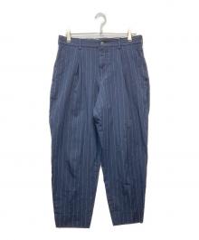 COMME des GARCONS HOMME DEUX（コムデギャルソン オム ドゥ）の古着「ポリエステル スラックス」｜ネイビー
