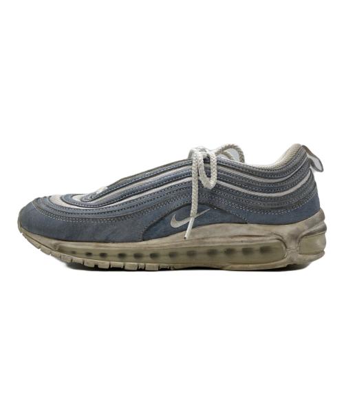 NIKE（ナイキ）NIKE COMME des GARCONS HOMME PLUS (コムデギャルソンオムプリュス) Air Max 97 Glacier Grey ローカットスニーカー 	DX6932-001 ホワイト×ブルー サイズ:27cmの古着・服飾アイテム