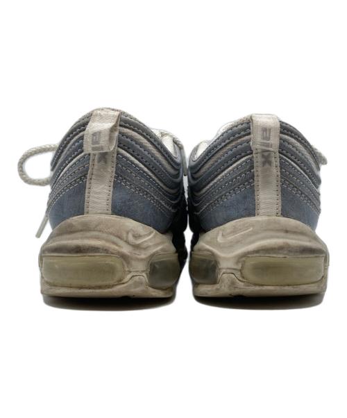 NIKE（ナイキ）NIKE COMME des GARCONS HOMME PLUS (コムデギャルソンオムプリュス) Air Max 97 Glacier Grey ローカットスニーカー 	DX6932-001 ホワイト×ブルー サイズ:27cmの古着・服飾アイテム