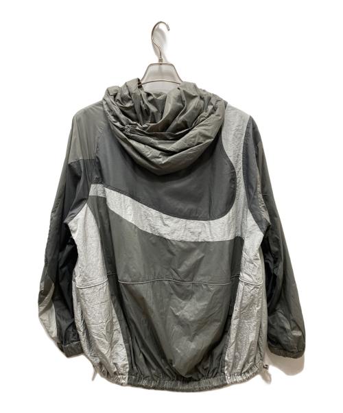UN3D.（アンスリード）UN3D. (アンスリード) ウェーブパッチワークウィンドブレーカー グレー サイズ:FREEの古着・服飾アイテム