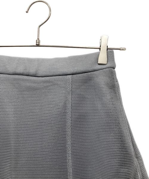 UN3D.（アンスリード）UN3D. (アンスリード) DOUBLE FACE MESH COCOON SKIRT メッシュコクーンスカート グレー サイズ:36 未使用品の古着・服飾アイテム