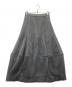 UN3D.（アンスリード）の古着「DOUBLE FACE MESH COCOON SKIRT メッシュコクーンスカート」｜グレー