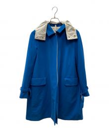 MaxMara city（マックスマーラシティー）の古着「フード付コート」｜ブルー