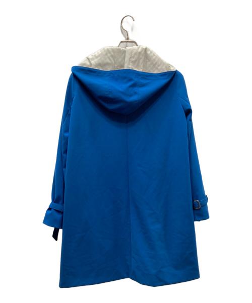 MaxMara city（マックスマーラシティー）MaxMara city (マックスマーラシティー) フード付コート ブルー サイズ:40の古着・服飾アイテム