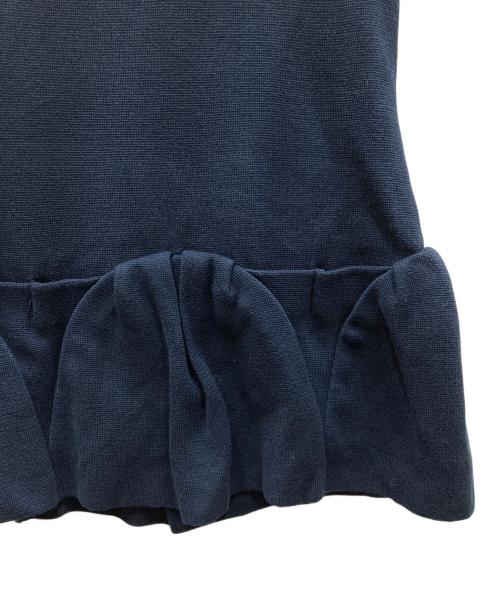 BALLSEY（ボールジィ）BALLSEY (ボールジィ) ミラノリブ タックヘムノースリーブプルオーバー ネイビー サイズ:SIZE Sの古着・服飾アイテム
