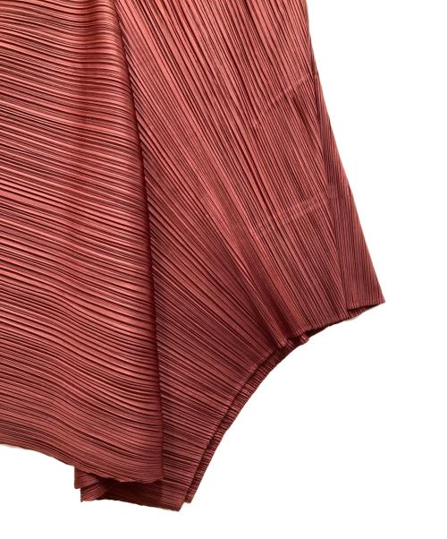 PLEATS PLEASE（プリーツプリーズ）PLEATS PLEASE (プリーツプリーズ) SPIN ノースリーブワンピース ボルドー サイズ:3の古着・服飾アイテム