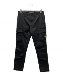 STONE ISLAND（ストーンアイランド）の古着「ガーメントダイ コットンストレッチ テーパードカーゴパンツ」｜ブラック
