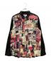 COMME des GARCONS SHIRT（コムデギャルソンシャツ）の古着「18AW Cotton Patchwork Button Up Shirt コットンパッチワークシャツ」｜ブラック×レッド