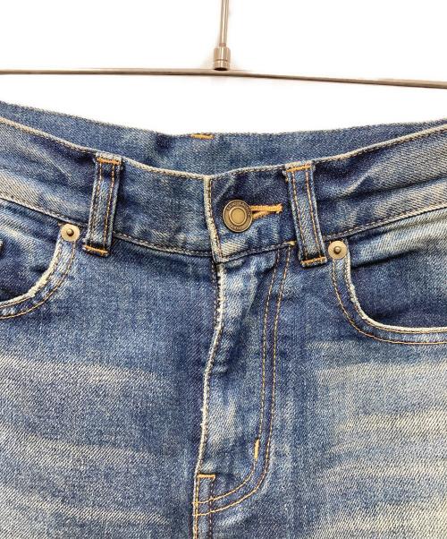 Saint Laurent Paris（サンローランパリ）Saint Laurent Paris (サンローランパリ) D24 ヴィンテージ加工 スキニーデニムパンツ ブルー サイズ:27の古着・服飾アイテム
