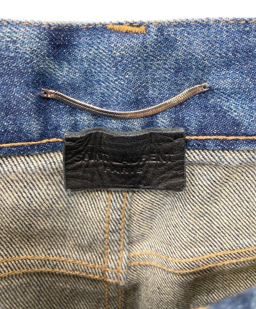Saint Laurent Paris（サンローランパリ）Saint Laurent Paris (サンローランパリ) D24 ヴィンテージ加工 スキニーデニムパンツ ブルー サイズ:27の古着・服飾アイテム