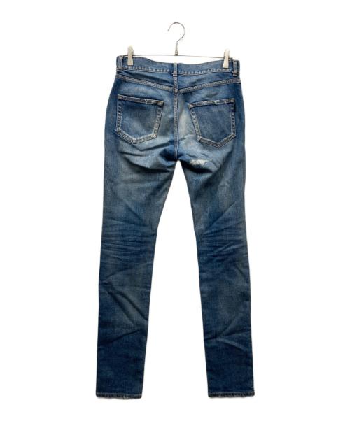 Saint Laurent Paris（サンローランパリ）Saint Laurent Paris (サンローランパリ) D02 ダメージ加工スキニーデニムパンツ ブルー サイズ:28の古着・服飾アイテム