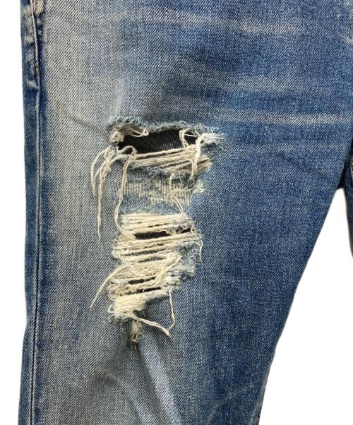 Saint Laurent Paris（サンローランパリ）Saint Laurent Paris (サンローランパリ) D02 ダメージ加工スキニーデニムパンツ ブルー サイズ:28の古着・服飾アイテム