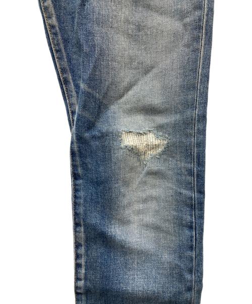 Saint Laurent Paris（サンローランパリ）Saint Laurent Paris (サンローランパリ) D02 ダメージ加工スキニーデニムパンツ ブルー サイズ:28の古着・服飾アイテム