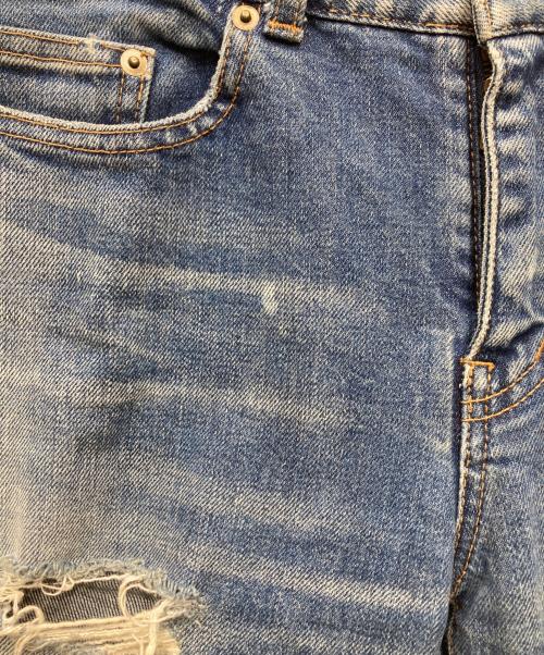 Saint Laurent Paris（サンローランパリ）Saint Laurent Paris (サンローランパリ) D02 ダメージ加工スキニーデニムパンツ ブルー サイズ:28の古着・服飾アイテム