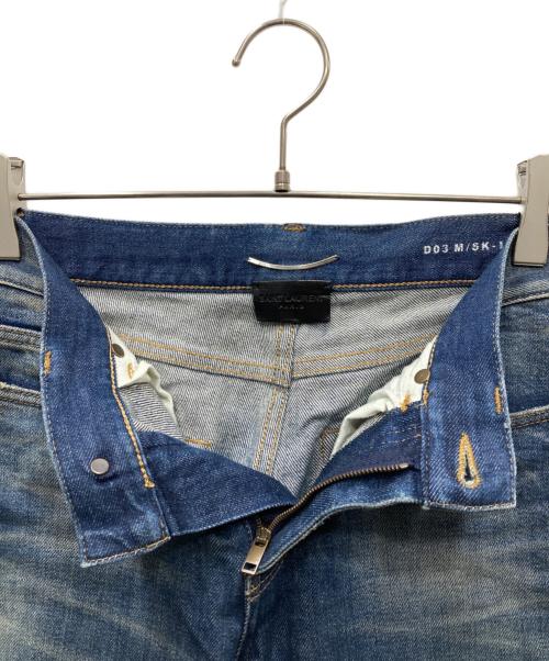 Saint Laurent Paris（サンローランパリ）Saint Laurent Paris (サンローランパリ) D03 ダメージ加工デニムパンツ インディゴ サイズ:28の古着・服飾アイテム