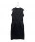 CELINE (セリーヌ) ジャガード ノースリーブワンピース ブラック サイズ:36：17000円