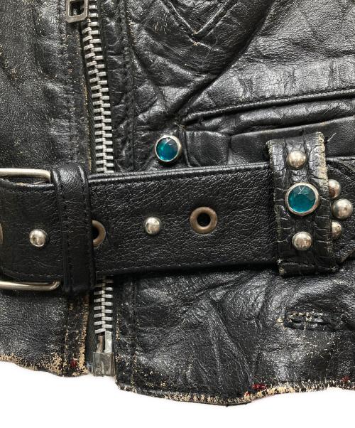KAPITAL（キャピタル）KAPITAL (キャピタル) KOUNTRY コルセット レザーベルト ブラック×レッド サイズ:FREEの古着・服飾アイテム