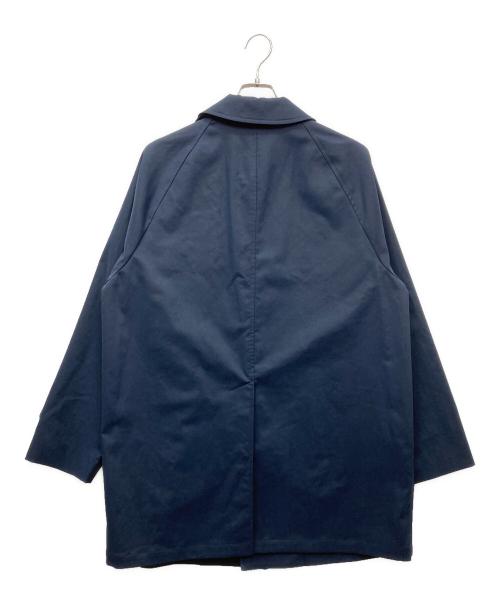 MACKINTOSH PHILOSOPHY（マッキントッシュ フィロソフィー）MACKINTOSH PHILOSOPHY (マッキントッシュ フィロソフィー) WELBURY ピーチスキンスパンツイル ステンカラーコート ネイビー サイズ:40の古着・服飾アイテム