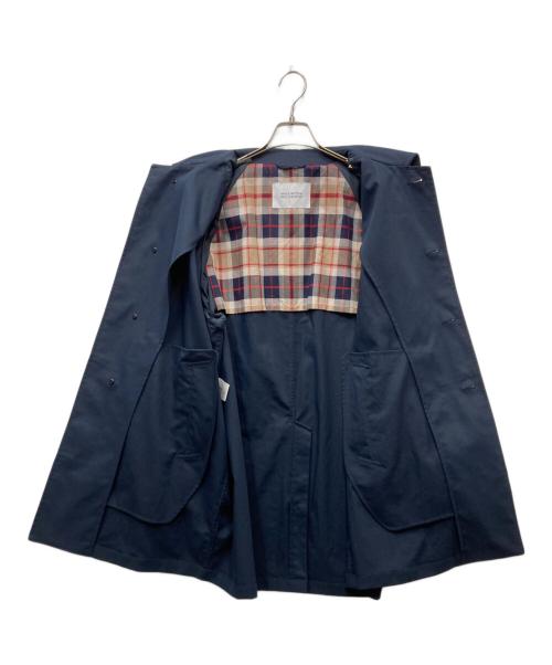 MACKINTOSH PHILOSOPHY（マッキントッシュ フィロソフィー）MACKINTOSH PHILOSOPHY (マッキントッシュ フィロソフィー) WELBURY ピーチスキンスパンツイル ステンカラーコート ネイビー サイズ:40の古着・服飾アイテム