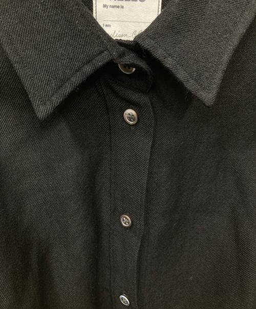 MADISON BLUE（マディソンブルー）MADISON BLUE (マディソンブルー) MADAME SH ウールリネン長袖シャツ ブラック サイズ:1の古着・服飾アイテム