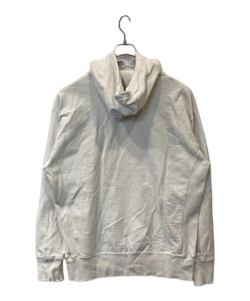 Ron Herman（ロンハーマン）Ron Herman (ロンハーマン) ダメージパーカー ホワイト サイズ:Mの古着・服飾アイテム