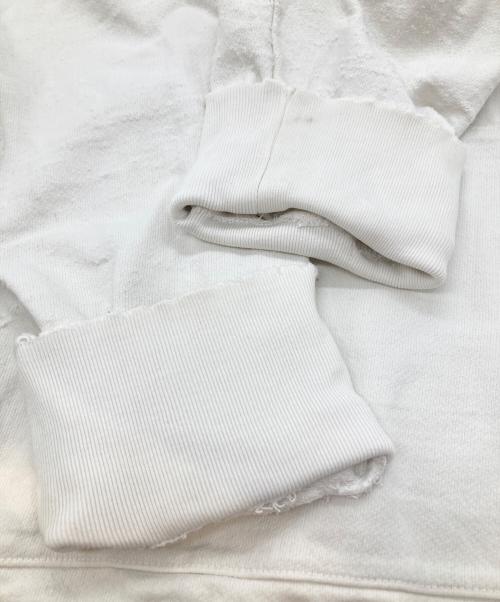 Ron Herman（ロンハーマン）Ron Herman (ロンハーマン) ダメージパーカー ホワイト サイズ:Mの古着・服飾アイテム