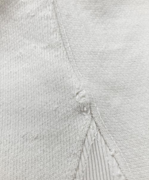 Ron Herman（ロンハーマン）Ron Herman (ロンハーマン) ダメージパーカー ホワイト サイズ:Mの古着・服飾アイテム