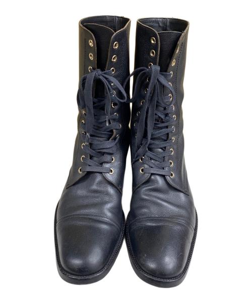 GUCCI（グッチ）GUCCI (グッチ) レースアップブーツ ブラック サイズ:SIZE 41 1/2の古着・服飾アイテム