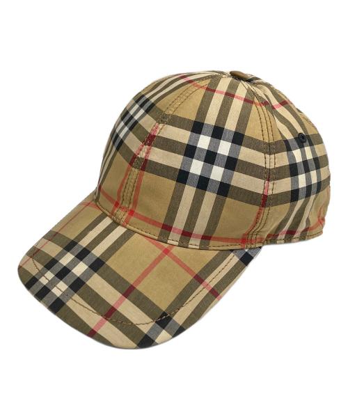 BURBERRY（バーバリー）BURBERRY (バーバリー) ノバチェックキャップ ベージュ×ブラックの古着・服飾アイテム