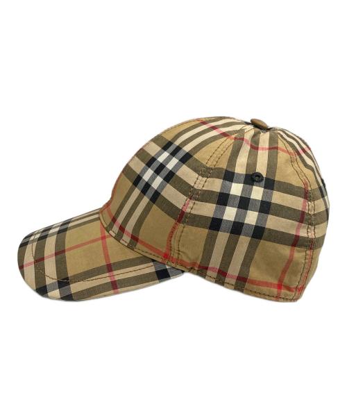 BURBERRY（バーバリー）BURBERRY (バーバリー) ノバチェックキャップ ベージュ×ブラックの古着・服飾アイテム