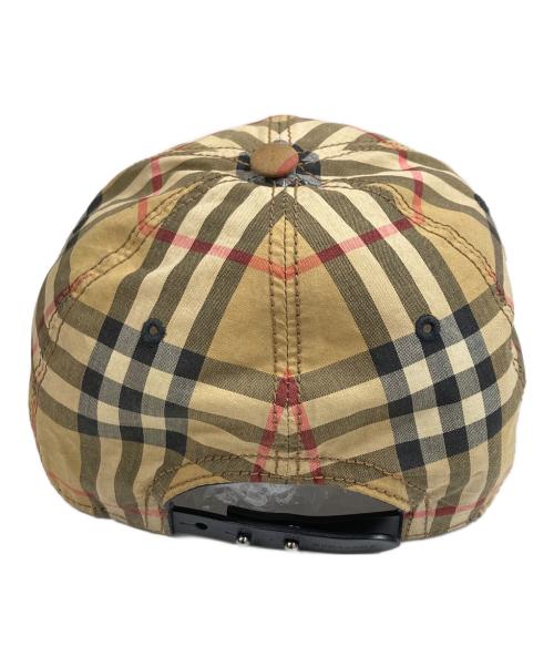 BURBERRY（バーバリー）BURBERRY (バーバリー) ノバチェックキャップ ベージュ×ブラックの古着・服飾アイテム