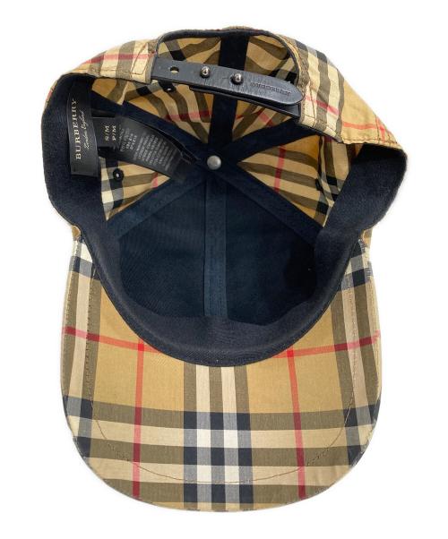 BURBERRY（バーバリー）BURBERRY (バーバリー) ノバチェックキャップ ベージュ×ブラックの古着・服飾アイテム