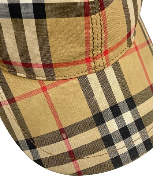 BURBERRY（バーバリー）BURBERRY (バーバリー) ノバチェックキャップ ベージュ×ブラックの古着・服飾アイテム