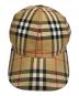 BURBERRY (バーバリー) ノバチェックキャップ ベージュ×ブラック：10000円