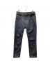 sacai（サカイ）の古着「Slim Tapered Denim Pants ベルテッド スリム テーパード デニムパンツ」｜インディゴ