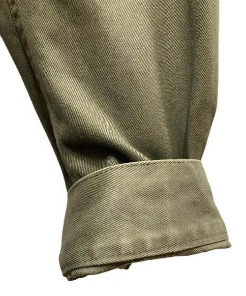 sacai（サカイ）sacai (サカイ) Nylon Twill Mix Blouson レイヤードジャケット グレー×カーキ サイズ:SIZE 1の古着・服飾アイテム