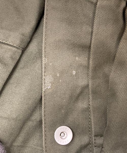 sacai（サカイ）sacai (サカイ) Nylon Twill Mix Blouson レイヤードジャケット グレー×カーキ サイズ:SIZE 1の古着・服飾アイテム