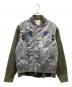 sacai（サカイ）の古着「Nylon Twill Mix Blouson レイヤードジャケット」｜グレー×カーキ