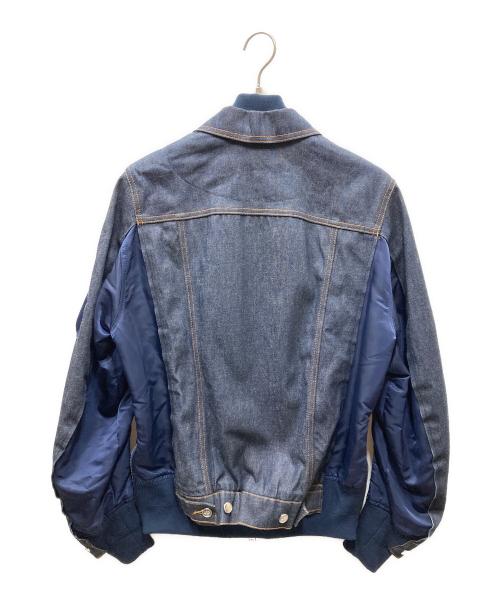 sacai（サカイ）sacai (サカイ) A.P.C. (アーペーセー) eimi denim jacket ドッキング再構築デニムジャケット インディゴ×ネイビー サイズ:SIZE XXSの古着・服飾アイテム