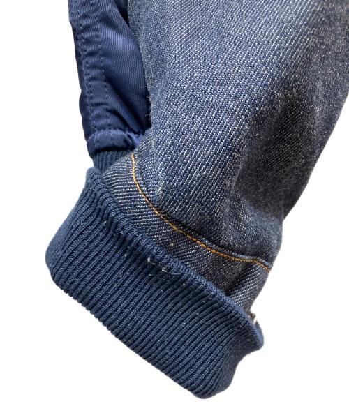 sacai（サカイ）sacai (サカイ) A.P.C. (アーペーセー) eimi denim jacket ドッキング再構築デニムジャケット インディゴ×ネイビー サイズ:SIZE XXSの古着・服飾アイテム