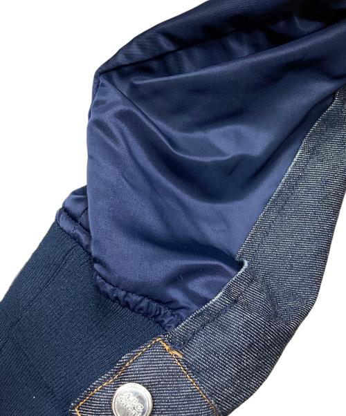 sacai（サカイ）sacai (サカイ) A.P.C. (アーペーセー) eimi denim jacket ドッキング再構築デニムジャケット インディゴ×ネイビー サイズ:SIZE XXSの古着・服飾アイテム