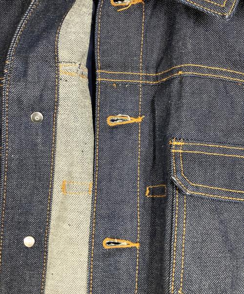 sacai（サカイ）sacai (サカイ) A.P.C. (アーペーセー) eimi denim jacket ドッキング再構築デニムジャケット インディゴ×ネイビー サイズ:SIZE XXSの古着・服飾アイテム