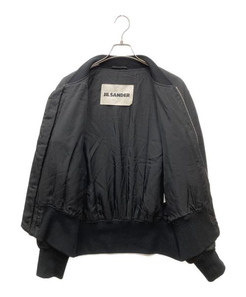 JIL SANDER（ジルサンダー）JIL SANDER (ジルサンダー) ボンバージャケット ブラック サイズ:48の古着・服飾アイテム