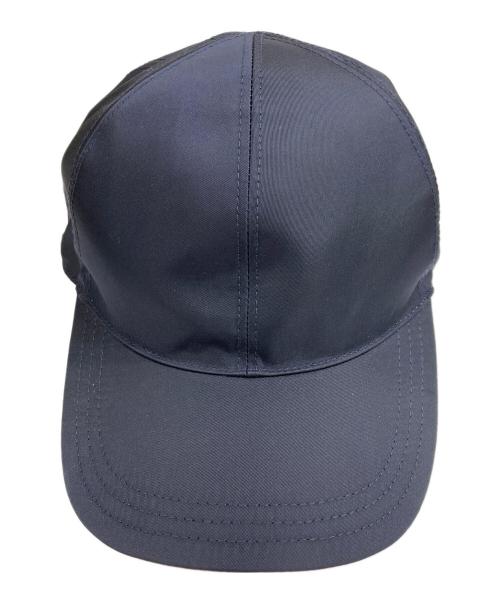 PRADA（プラダ）PRADA (プラダ) ナイロン ロゴ ベースボール キャップ ネイビー サイズ:SIZE Lの古着・服飾アイテム