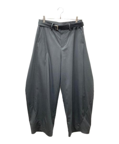 sacai（サカイ）sacai (サカイ) Suiting Pants - GRAY 301 スイッチングパンツ グレー サイズ:SIZE 2の古着・服飾アイテム